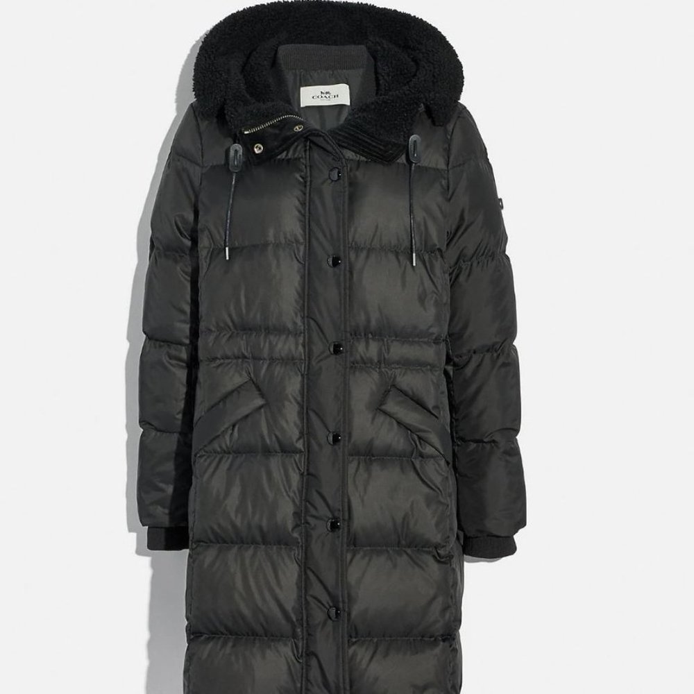 Coach Womens long puffer down jacket Coat